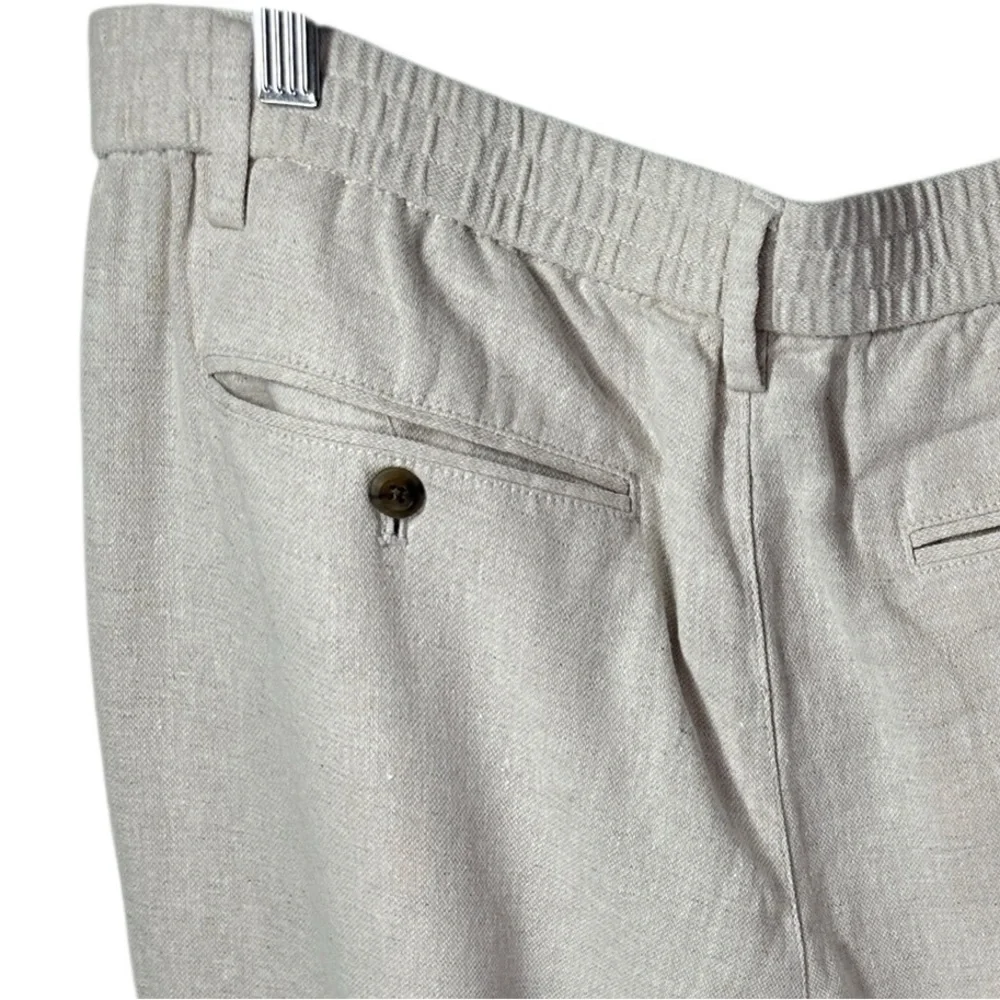 Banana Republic Light Tan Linen Blend Chinos 34 x 32